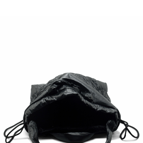 Penelope<br />Black Branded Nylon Backpack Bag 