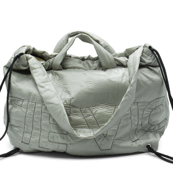 Penelope<br />Dove Grey Branded Nylon Backpack Bag