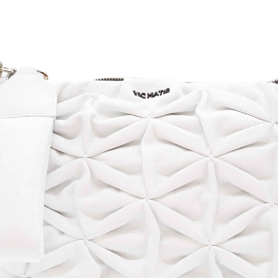 White<br />White pouch bag with shoulder strap