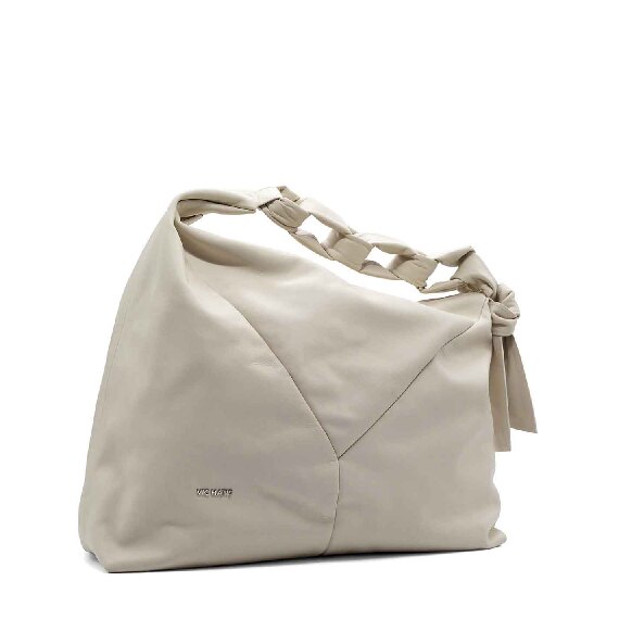 Margareth<br />large ivory-white panel shopper bag