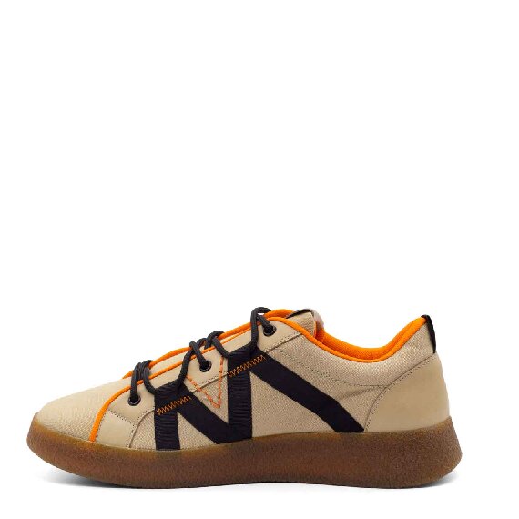 Beige/orange monogram Whippy Sneakers