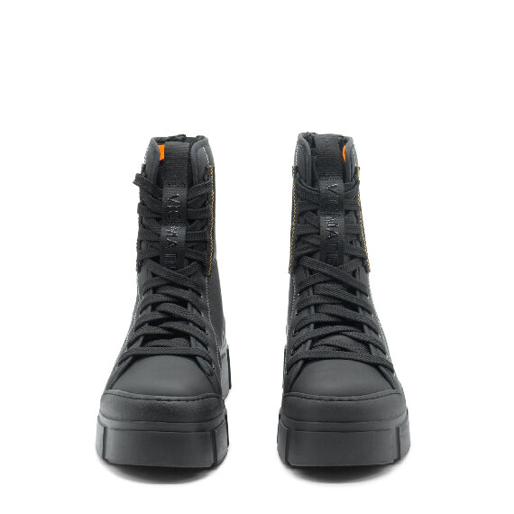 Roccia Black Performance Fabric Combat Boots