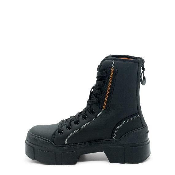 Roccia Black Performance Fabric Combat Boots